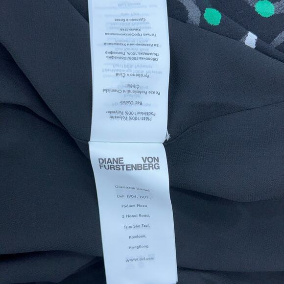 Diane Von Furstenberg DVF Womens Size 6 Erica Dress V Neck Long Sleeve POCKETS - Picture 14 of 16